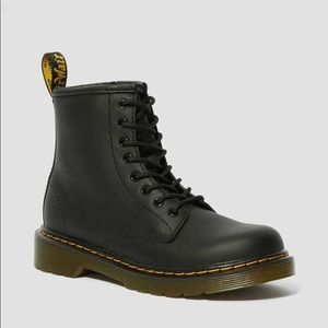 Dr Martens 1460 J Black Side Zip Leather Boots